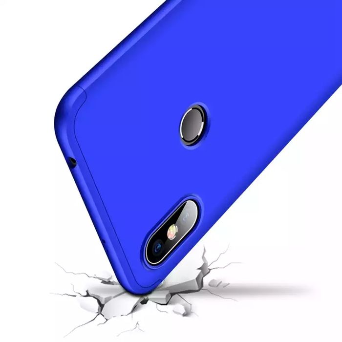 Кейс 360 градуса мат за Xiaomi Redmi Note 5 6 Pro 7 Redmi S2 Mi A2 A1