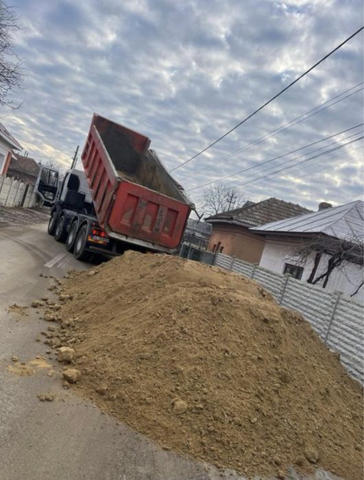 Nisip, sort, balastru, pamant- calitate si seriozitate de la 3 la 30 t