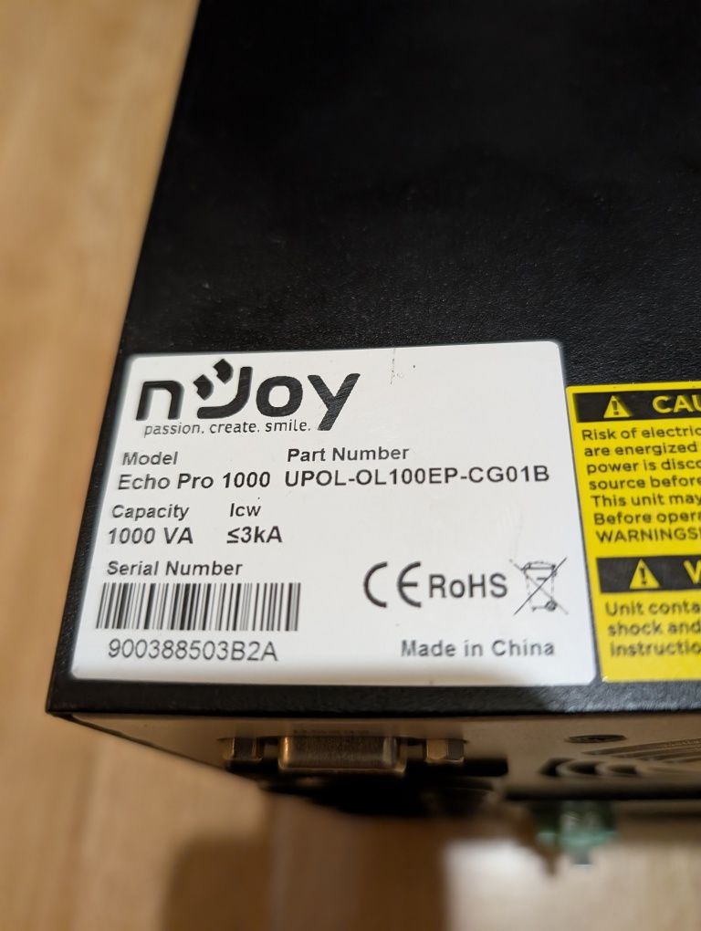 UPS nJoy Echo Pro 1000VA Undă sinus pură
