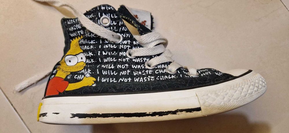 Converse, детски кецове, 30 номер, лимитирана серия The Simpson's