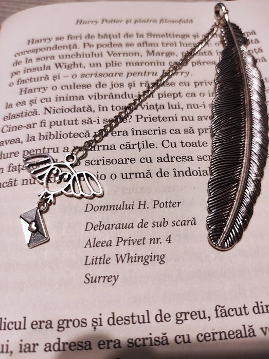 Semn de carte hedwig din Harry Potter - cadou cititori cadou fan harry