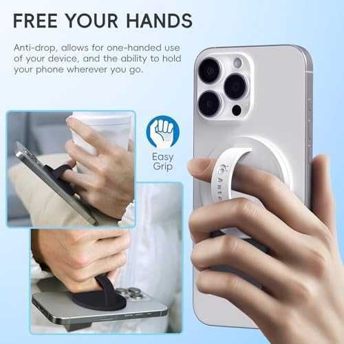 Нов Силиконов магнитен държач за MagSafe телефон, анти-падане и стойка