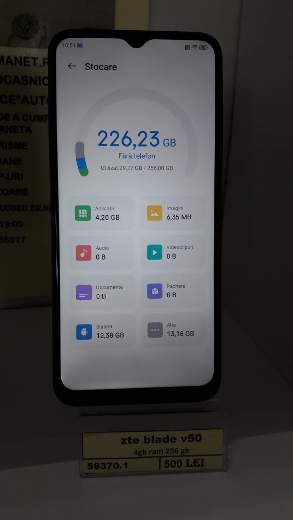 zte blade v50(m2) staramanet