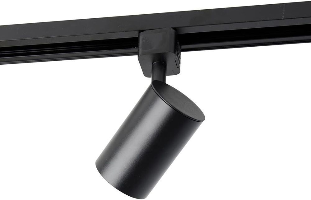 Sistem de Șine QAZQA cu 4 Spoturi GU10, 50W, 230V, Negru/Alb