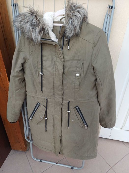 Geacă lungă de iarnă - pentru femei, mărimeXS