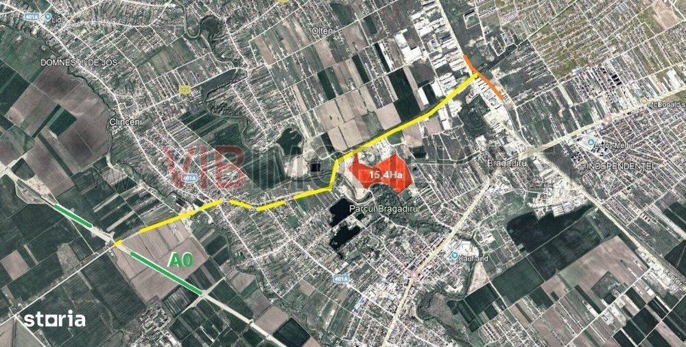 7.5 HA teren intravilan Bragadiru- Parcul Bragadiru