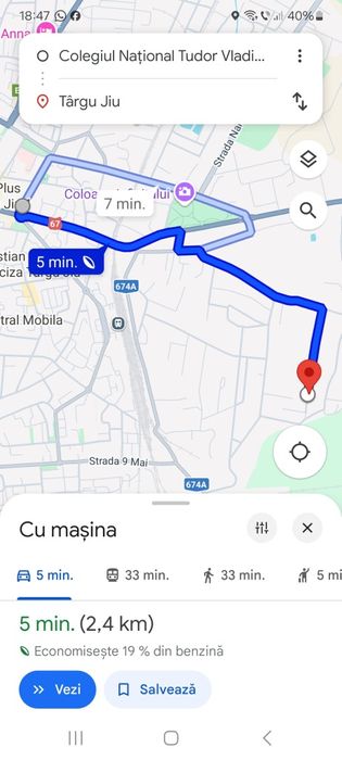 Vand urgent teren intravilan 300mp, strada Primaverii, Tg-jiu