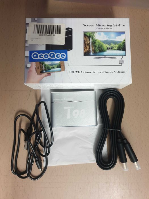 Adaptor-EZCast cu fir pentru oglindire ecran telefon