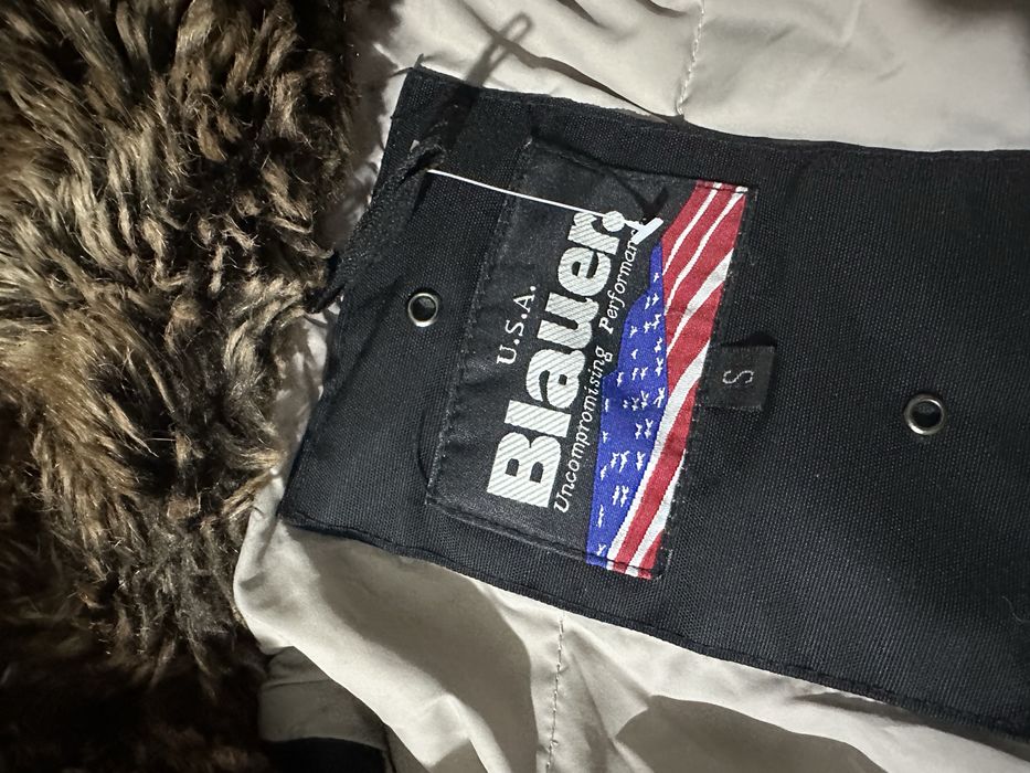 Blauer USA Men's Down Parka Jacket Real Fur Hooded