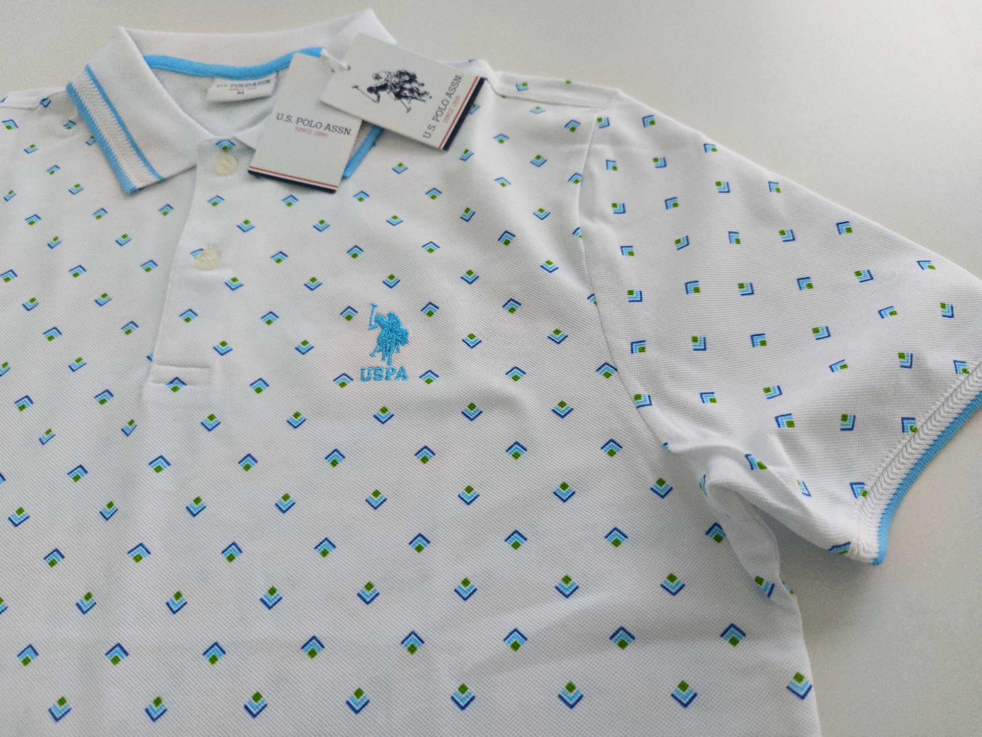 Разпродажба U.S. Polo Assn. Тениски с яка М,  2 МОДЕЛА