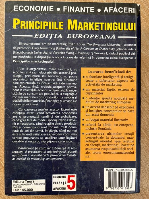 Carte Principiile Marketingului Cadou: cartea “Economie politica”