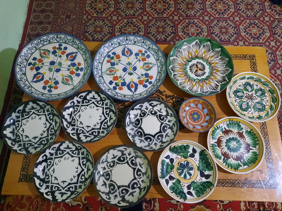 Советские узбекские большие тарелки