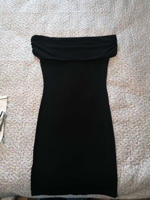 Къса черна рокля Манго, размер S, нова с етикет