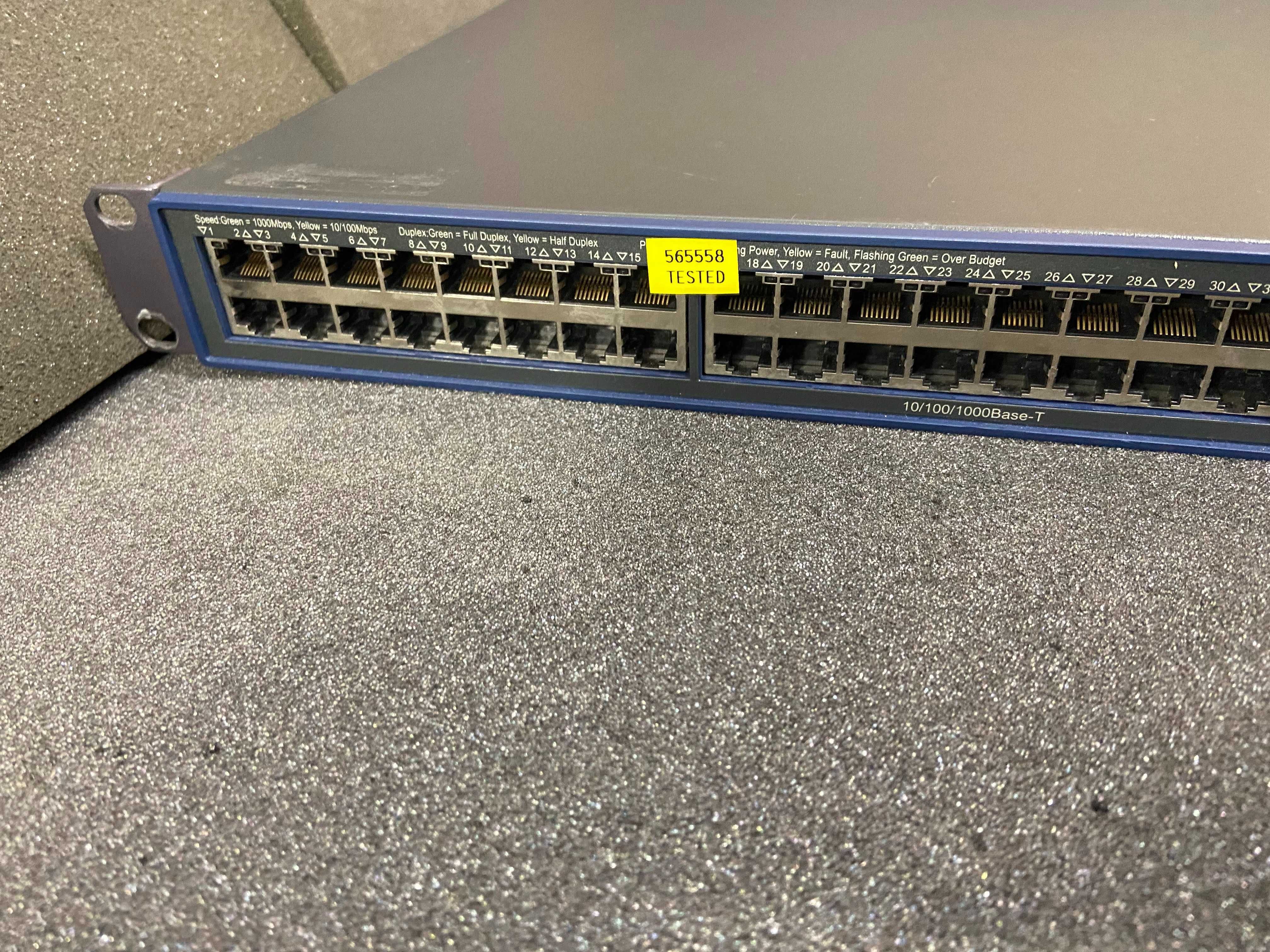 3Com 4800G PoE 48 портов гигабитов мрежов суич, 4x SFP, 2x 10Gb XFP