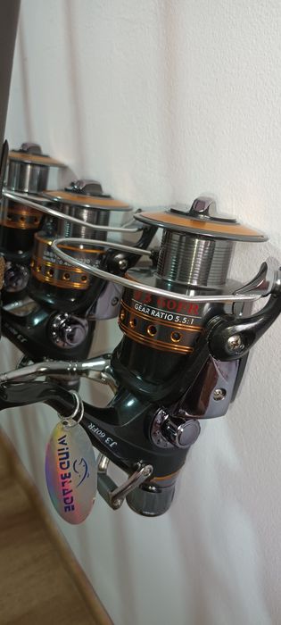 Set 3 Lansete Crap Partner 3.60 din 3 tronsoane + 3 Mulinete J3 60FR