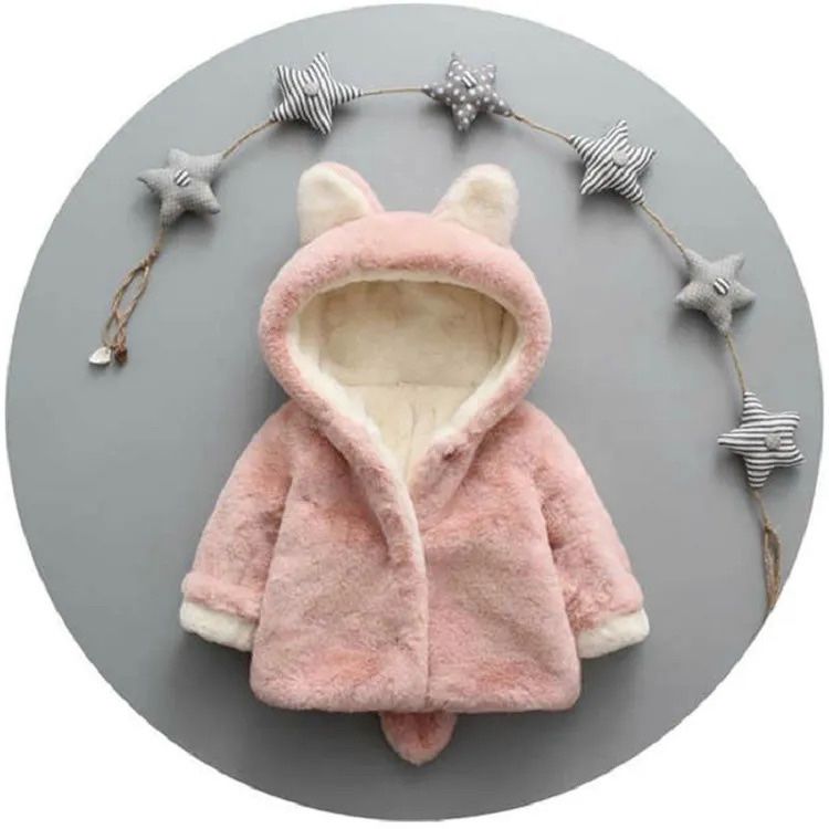 Бебешко палто розово размер 80-86