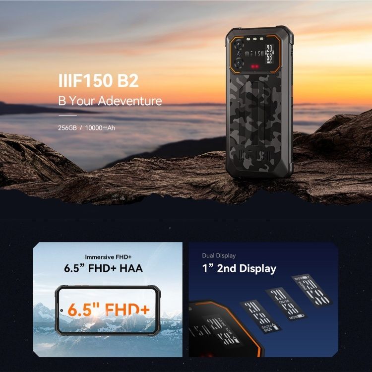IIIF150 B2 смартфон IP68 IP69K 10000mAh батерия