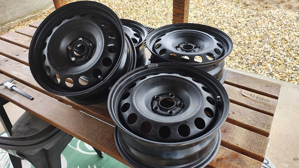 Jante OE 6.5J x R16 PCD 5x100 ET42 otel tabla VW Audi Skoda Seat