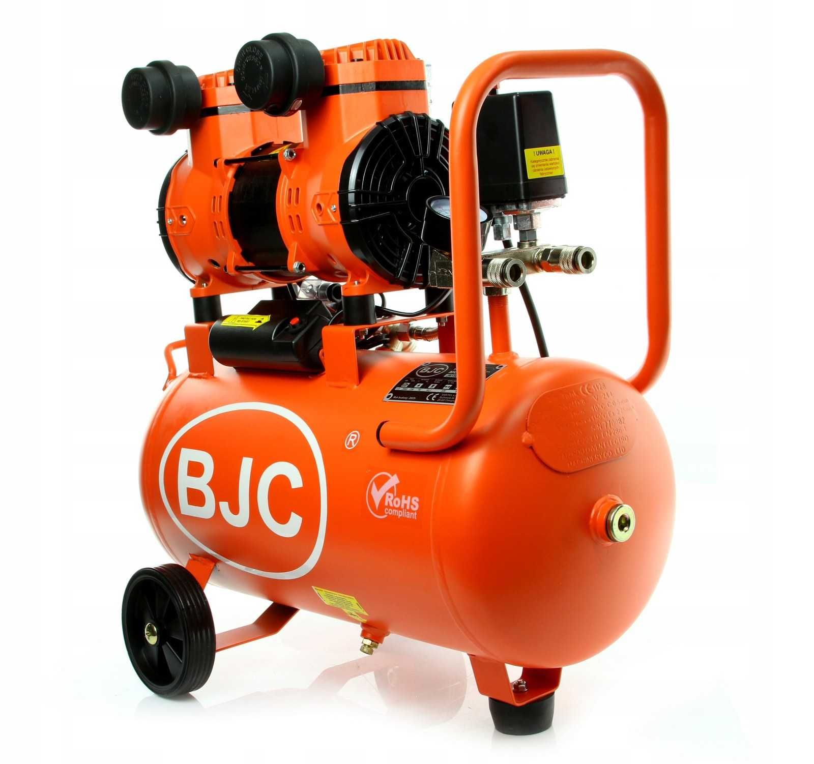 Монофазен безмаслен бутален компресор BJC 1.5 kW 220 л/мин 8 бара 24 л