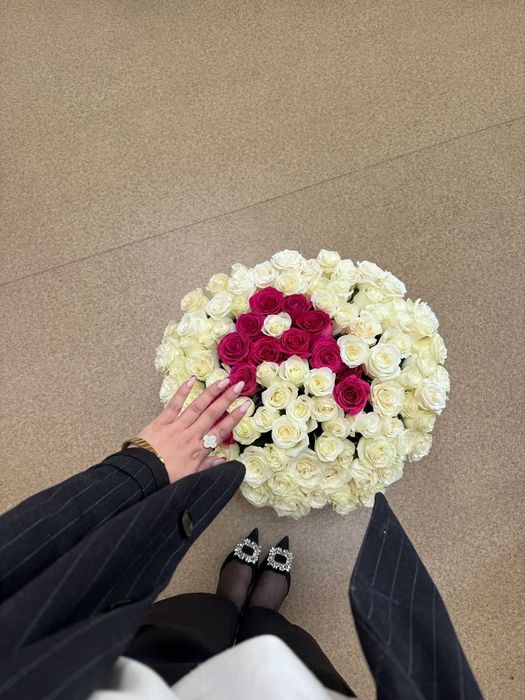 101 роза , свежий, огромный букет