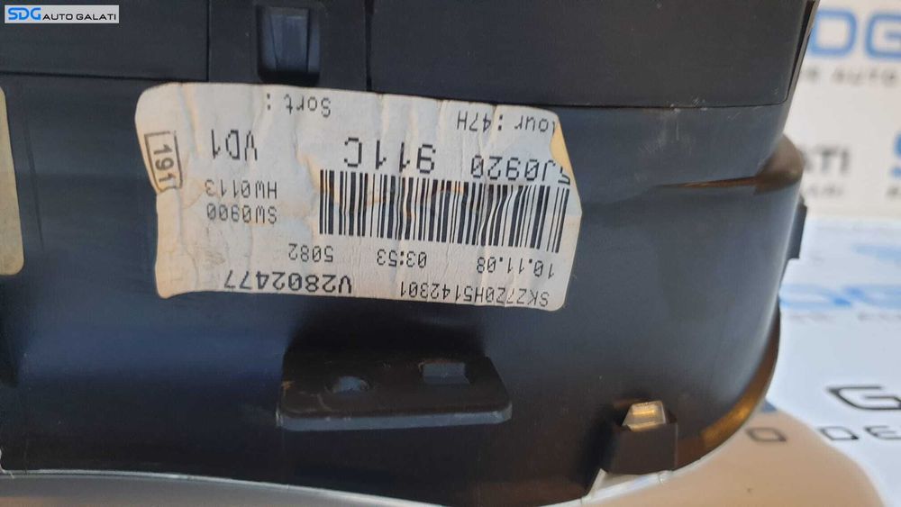 Kit Pornire ECU Calculator Motor Cip Cheie Imobilizator Skoda Fabia 2 1.4 TDI BMS 2007 - 2015 Cod 045906013R 045906013E 0281015050 5J0920911C