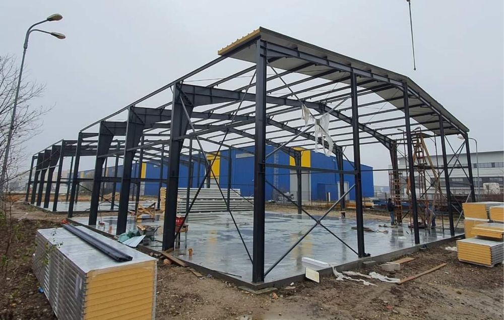 Fac hale si structuri metalice din europrofile la super preturi