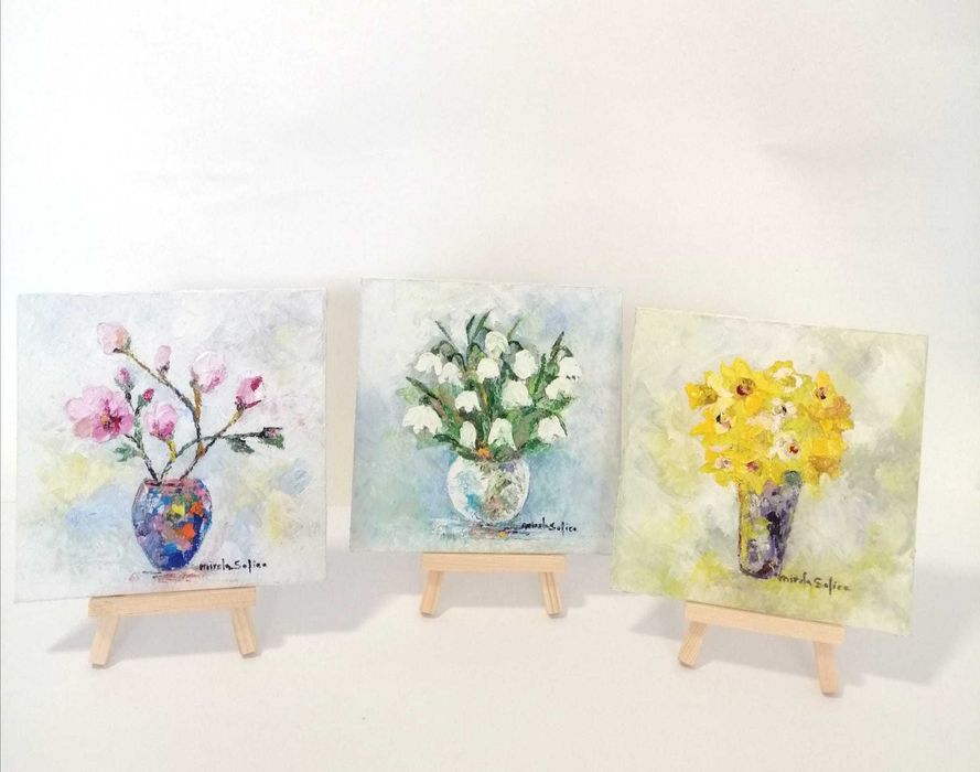 TABLOURI Pictate Manual Ulei pe Panza si Acuarela Ideale cadouri