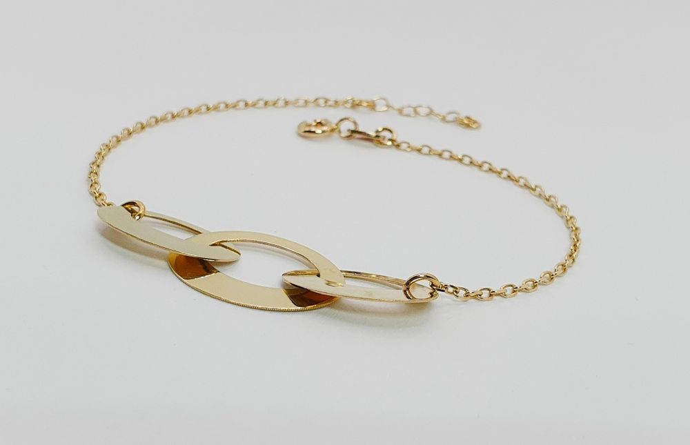 Brățară 3 Maillons AÉLYS din aur de 14K gramaj 2,26 g