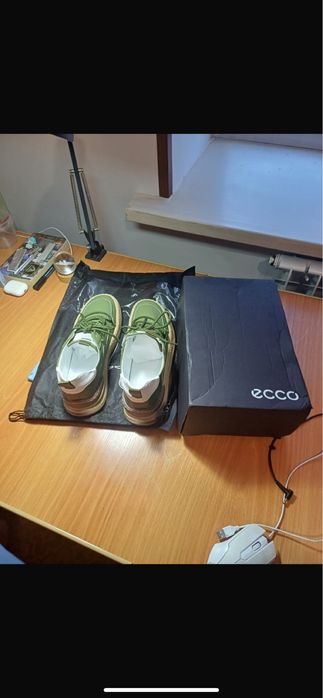 Кожаные мужские кроссовки ecco 45 размер