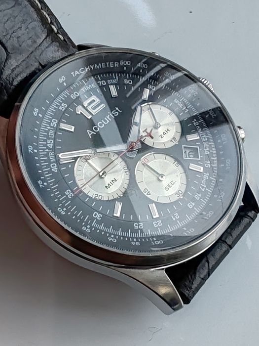 Ceas Accurist Chronograph AM-PM Quartz 43 mm