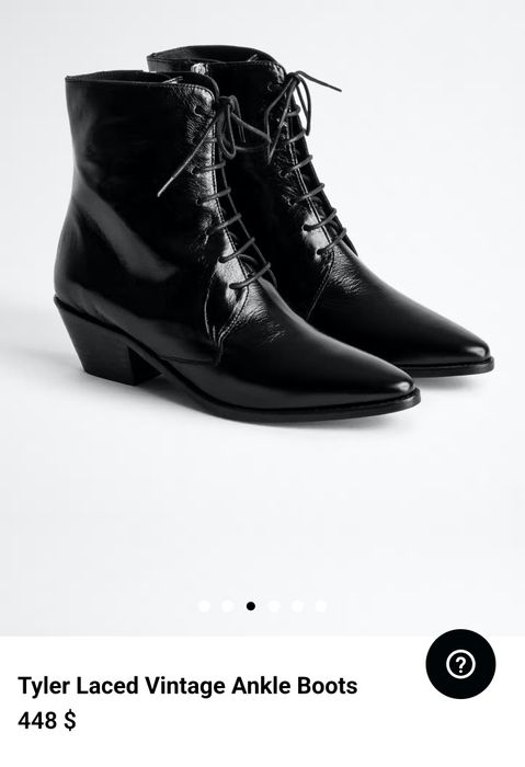 Винтажные ботинки со шнуровкой Tyler Zadig&Voltaire