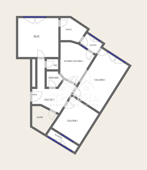 Ексклузивно! Продава 3-стаен апартамент, район Конфуто, 95.55 кв.м