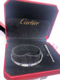 Brățară Cartier LOVE Slim 16 White Gold 18K Diamond