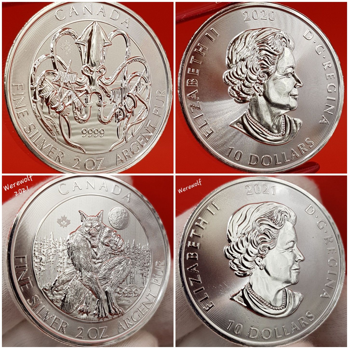 Canada Royal Mint RCM Vircolacul Superman monede lingou argint 999