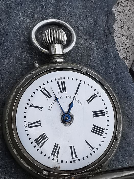 Ceas de buzunar Prodige Patent - Hunter - Otel - 57 mm