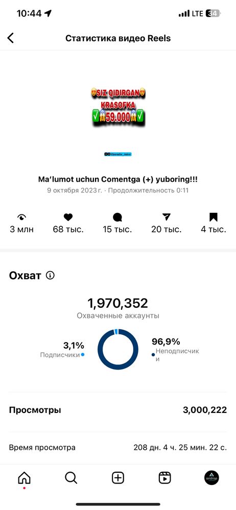 SMM xizmatlari mobilograf video uchun aktyor