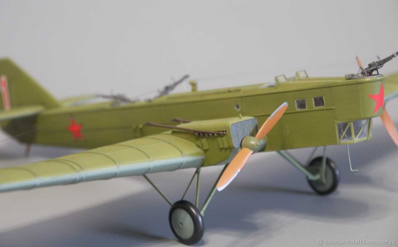 Сборная модель самолета ТБ-1 (MicroMir, 1/72)