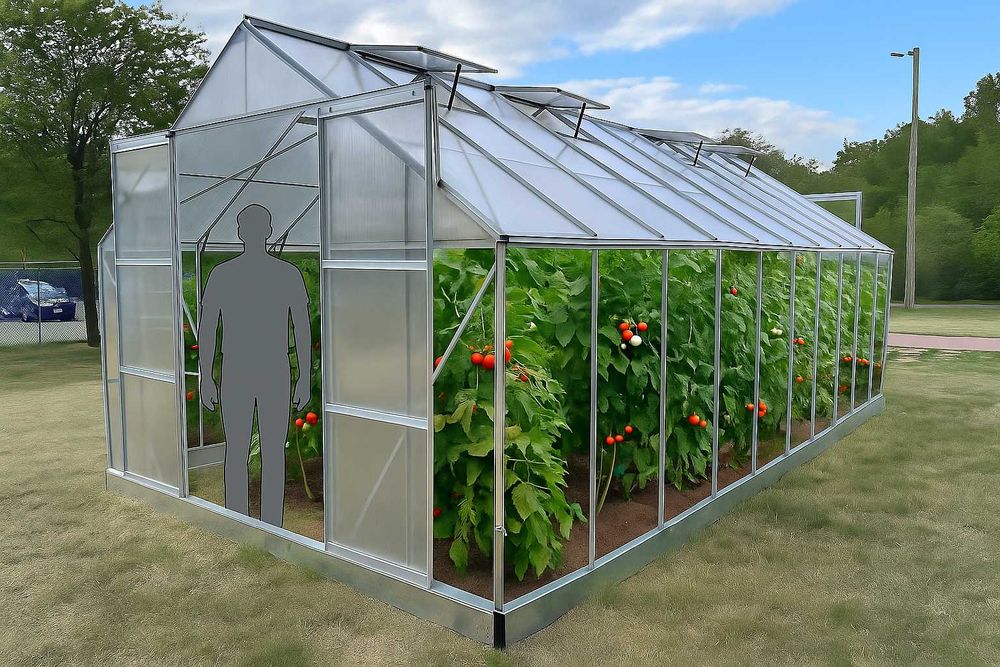 Оранжерия ПОЛИКАРБОНАТ SOLE TERRA ALU 615x310х260см -1900 лв