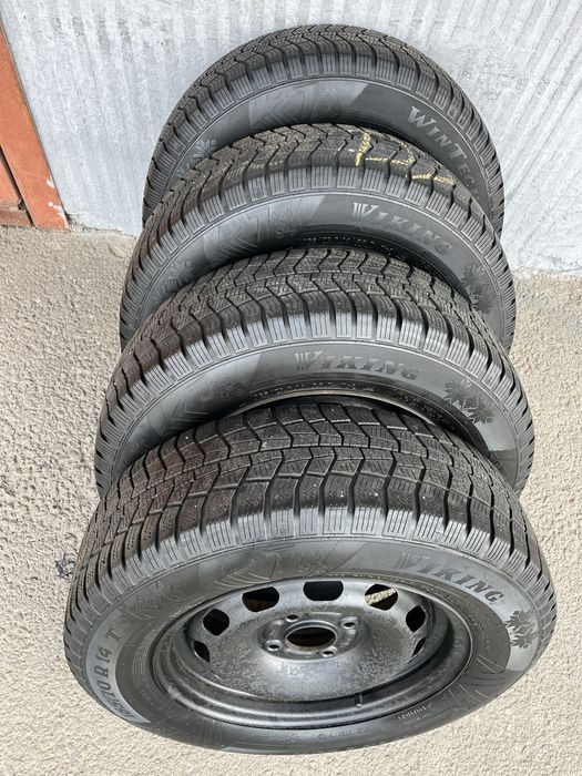 Jante otel 4x108mm, anvelope iarna 185/70 R14 Ford Focus Fiesta Fusion