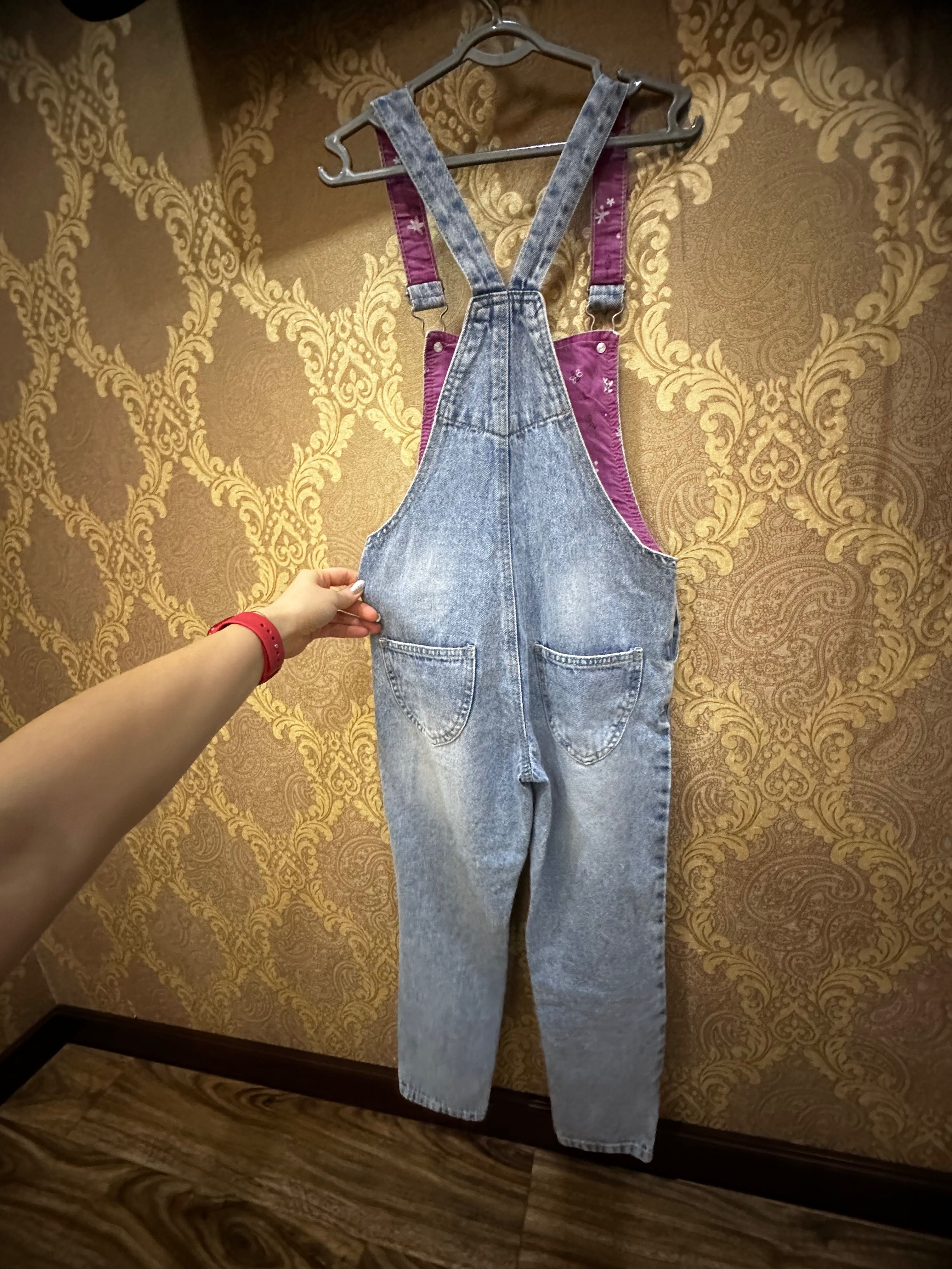 Джинсовый комбинезон джинсы девочке