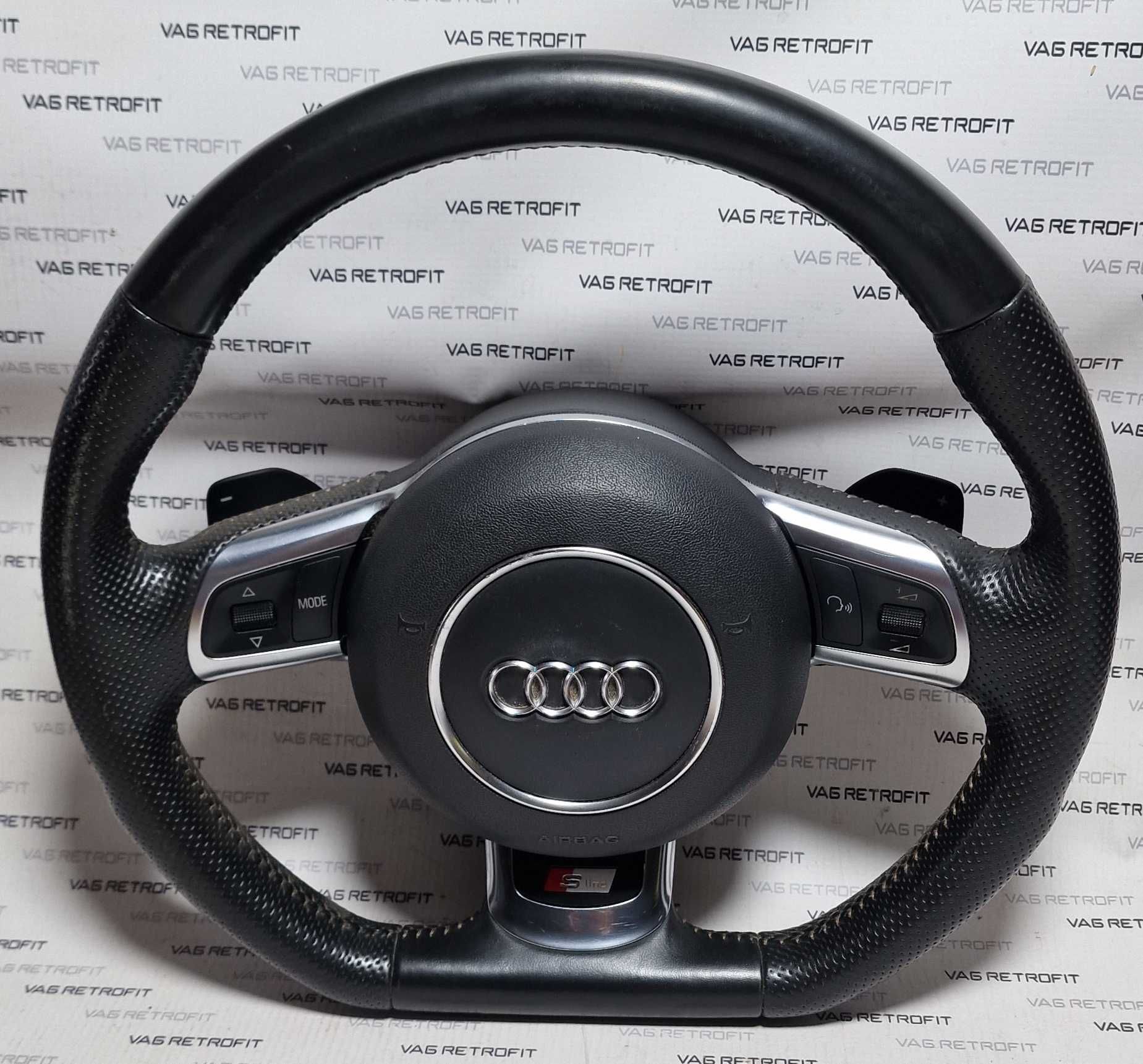 Volan Sport Audi SLine Tesit Piele Perforata Audi TT Q5 Q7 A3 A4 A5 A6