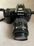 Фотоапарат Nikon F-801, два обектива, светкавица - супер цена