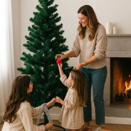 Коледна елха с естествен вид и лесен монтаж - 180см