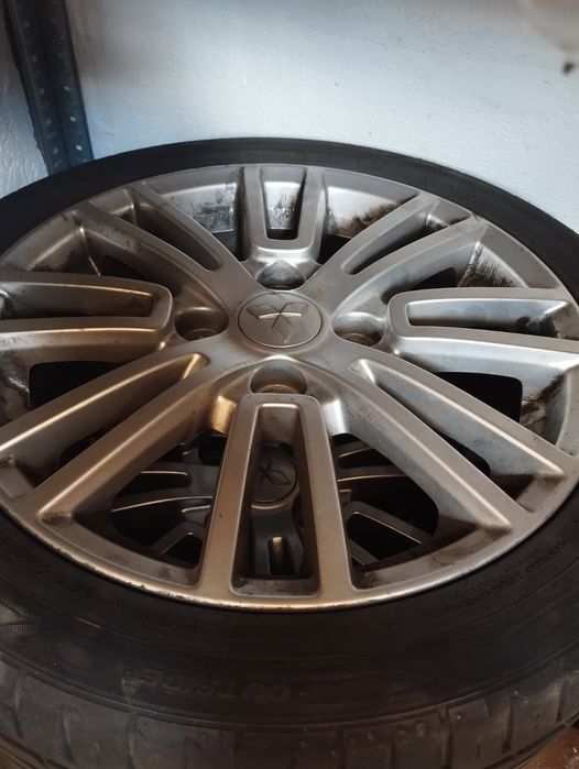 Set 4 Jante aliaj originale Mitsubishi 16" + Anvelope