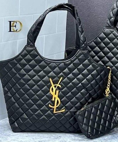 Geanta Ysl Maxy,logo metalic auriu,portofel simplu atasat, saculet