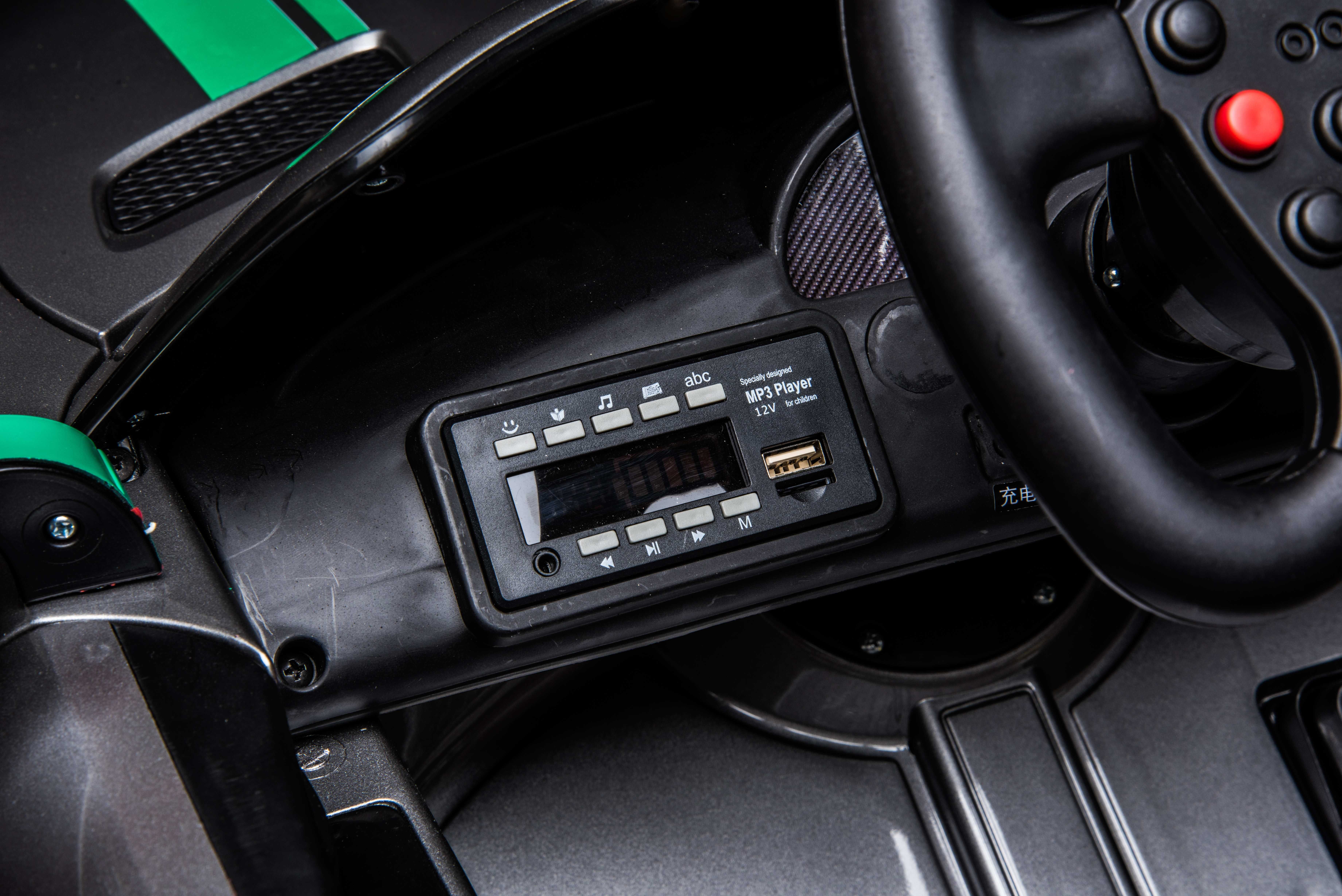 Лицензирана Акумулаторна Кола Mercedes GT4 EVO, 100W, 12V/7Ah