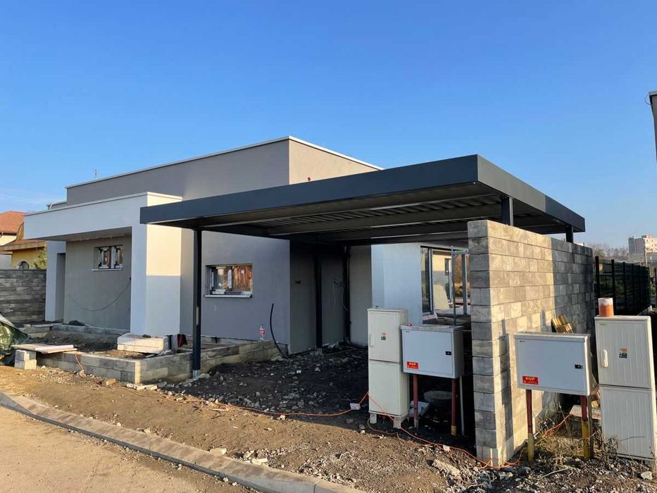 Terase metalica din structura teava rectangulara