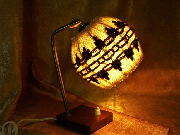 Set veioze Art Deco lemn, alama, lana, colectie, cadou, vintage