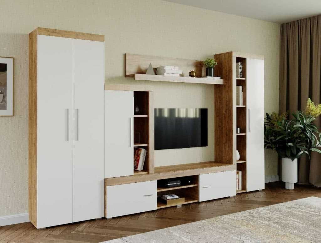 Mobila sufragerie-Living Milan C4 UNO Stejar