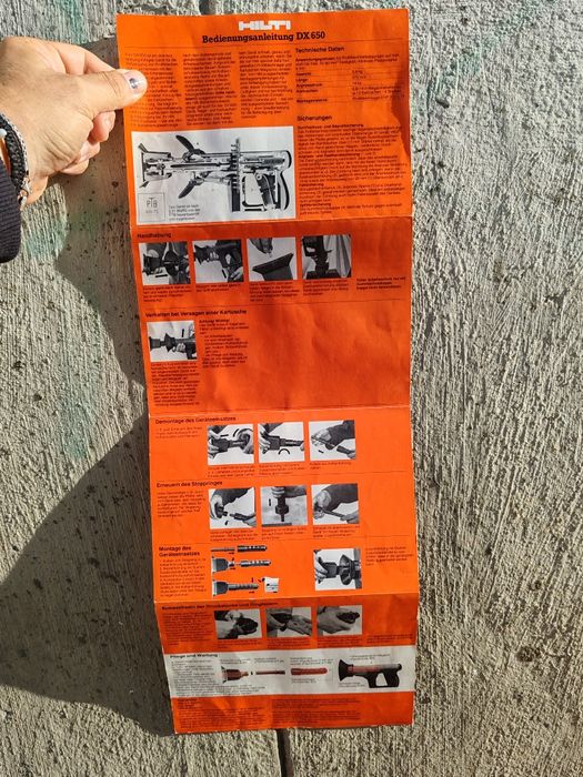 Pistol pentru cuie HILTI DX 650
